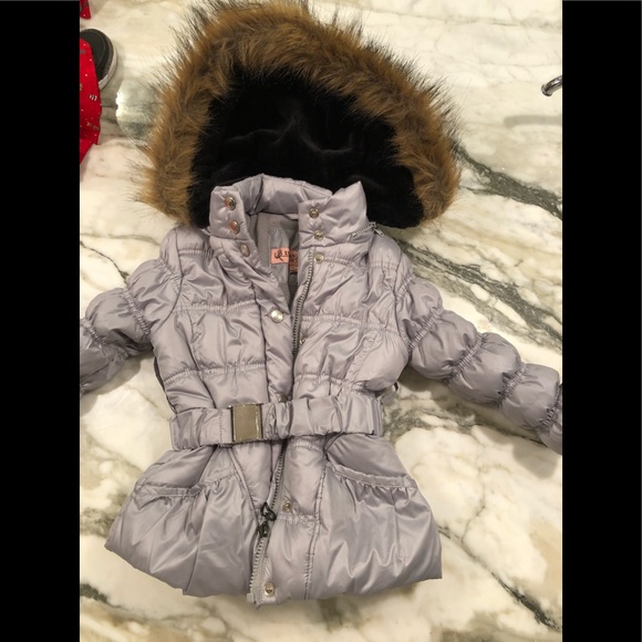 girls black bubble coat